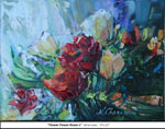 Flower Power-Roses-1, Oil on Canvas